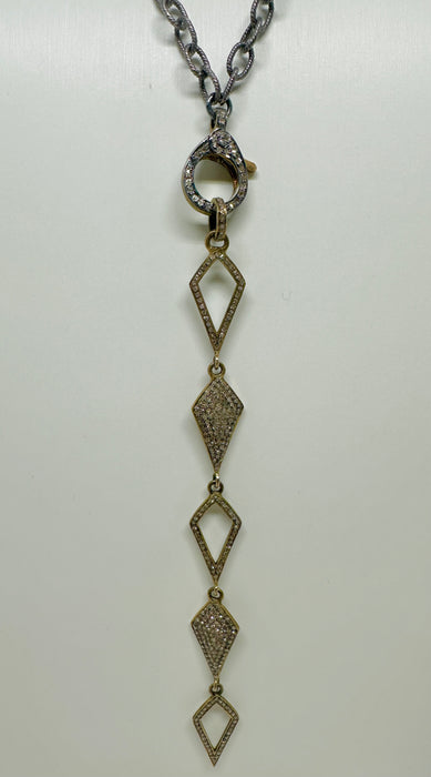 Two-Tone Diamond Lariat