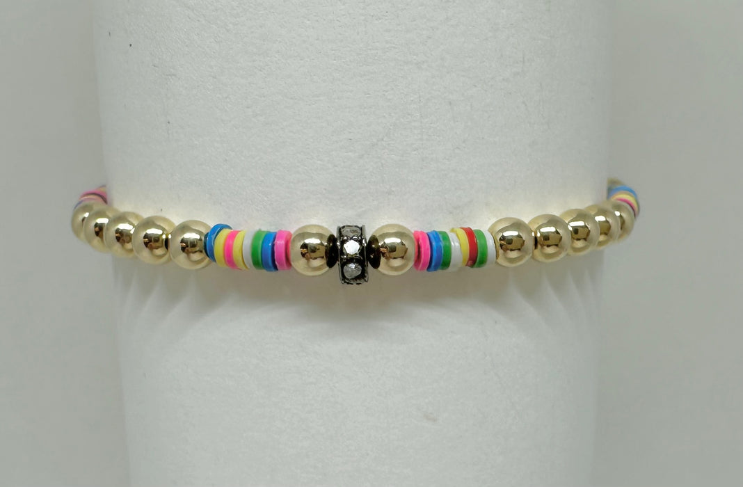 Multi-Color Vinyl and GF with Single Diamond Rondelle