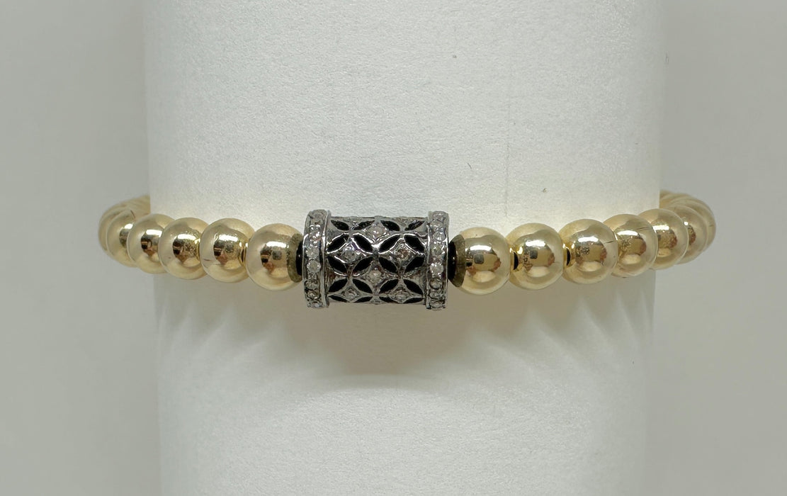 14K GF with Sterling and Diamond Barrel