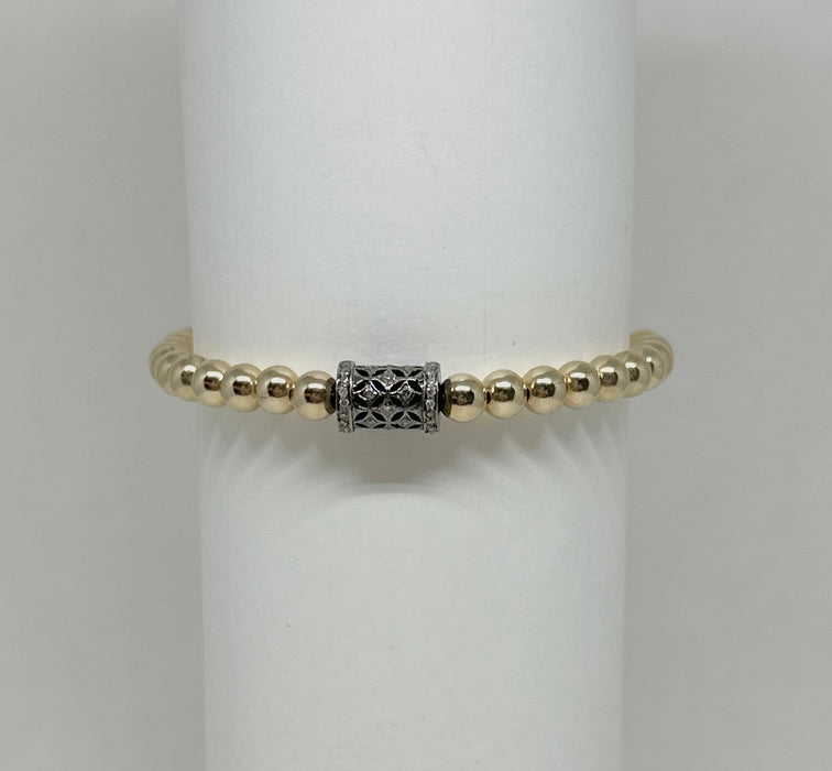 14K GF with Sterling and Diamond Barrel