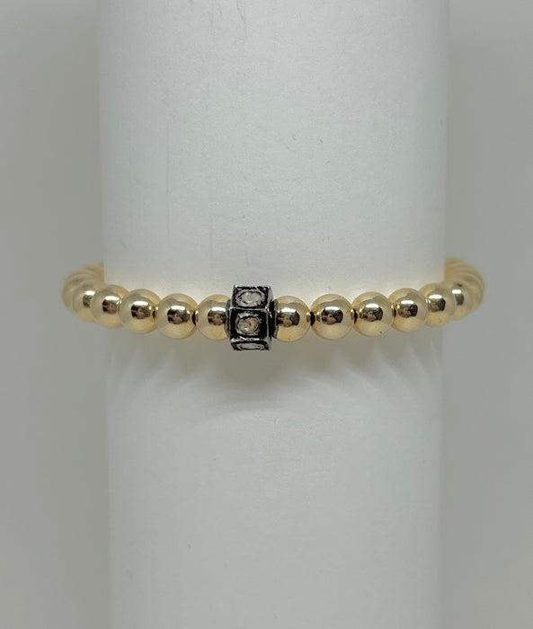 14K GF with Sterling Polki Diamond