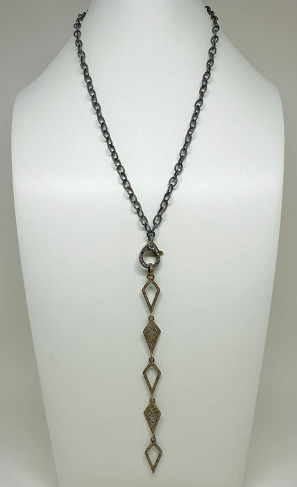 Two-Tone Diamond Lariat