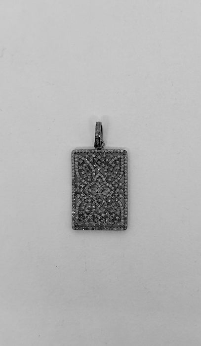 Diamond Laced Sterling Rectangular