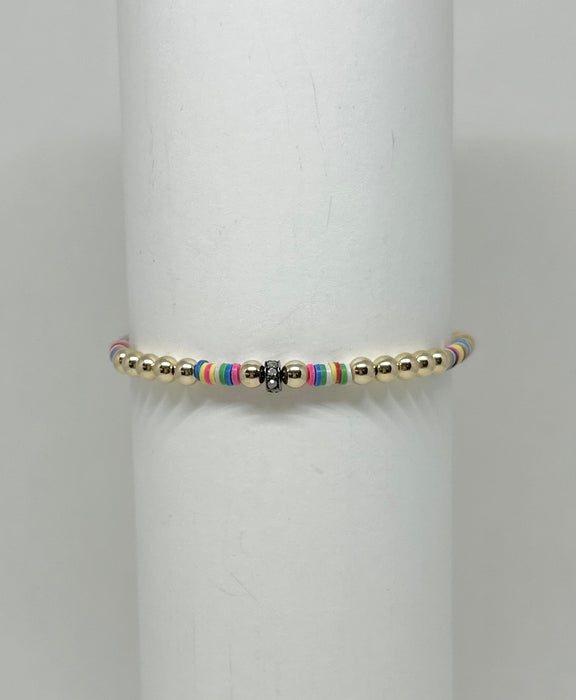 Multi-Color Vinyl and GF with Single Diamond Rondelle