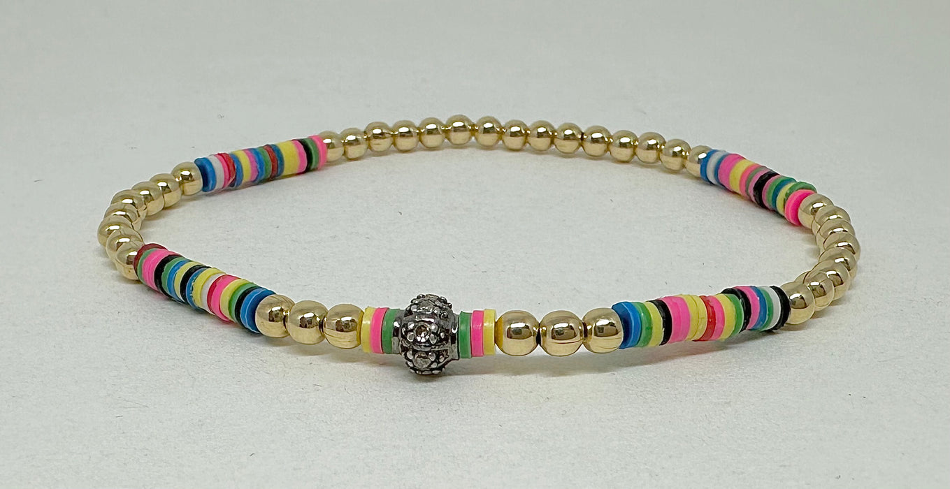 Multi-Colored Vinyl with GF and Stunning Diamond