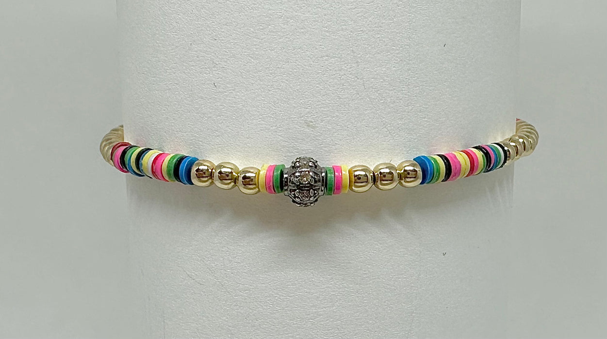 Multi-Colored Vinyl with GF and Stunning Diamond