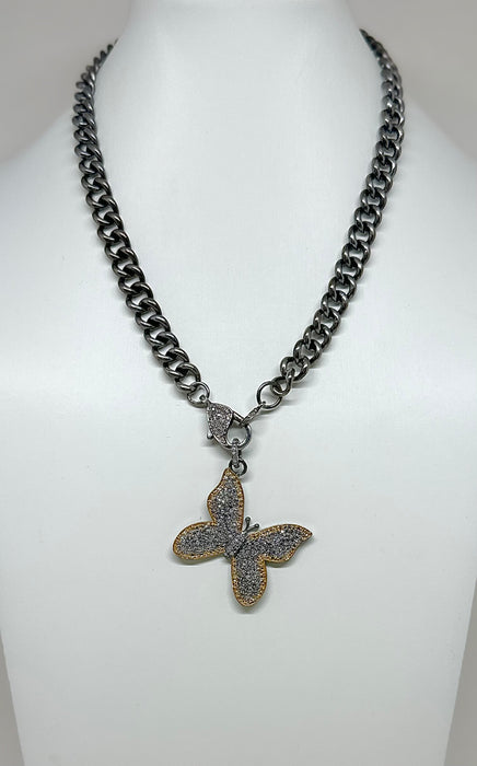 Two-tone Diamond Butterfly