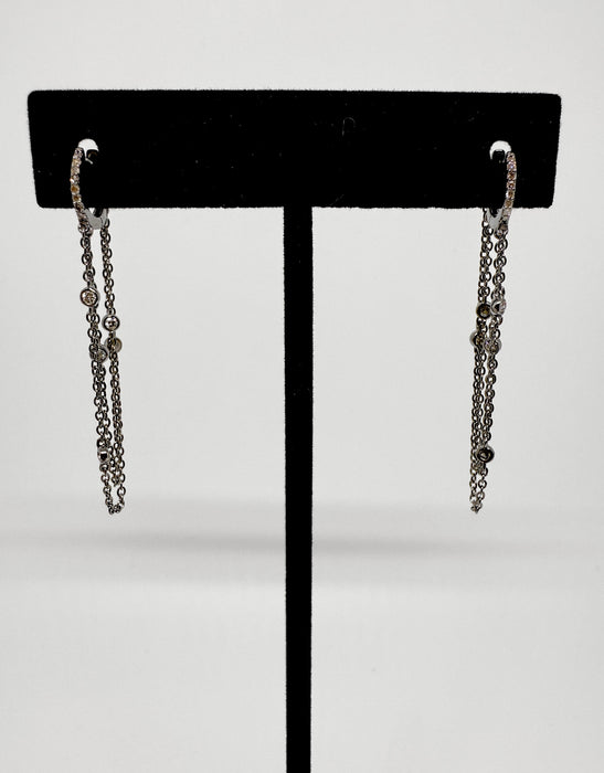 Diamond-By-the-Yard Chain Earrings