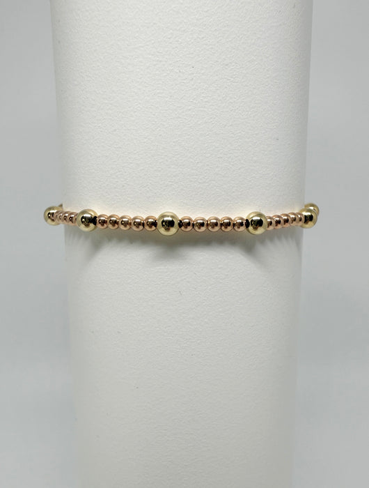 Blush & Glow Beaded Bracelet