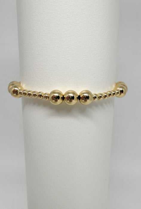 Golden Rhythm Beaded Bracelet