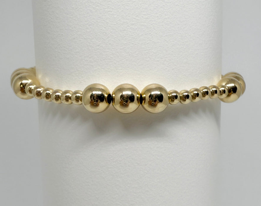Golden Rhythm Beaded Bracelet