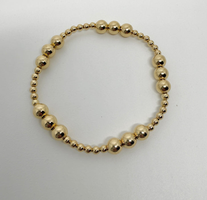 Golden Rhythm Beaded Bracelet
