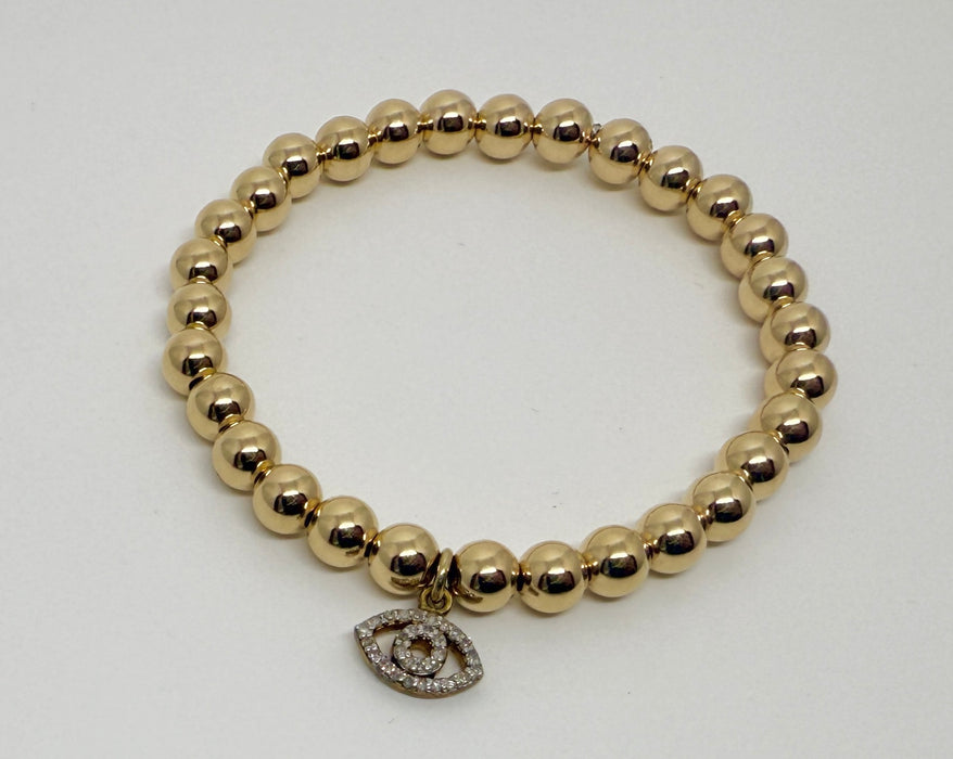 Golden Guardian Beaded Bracelet