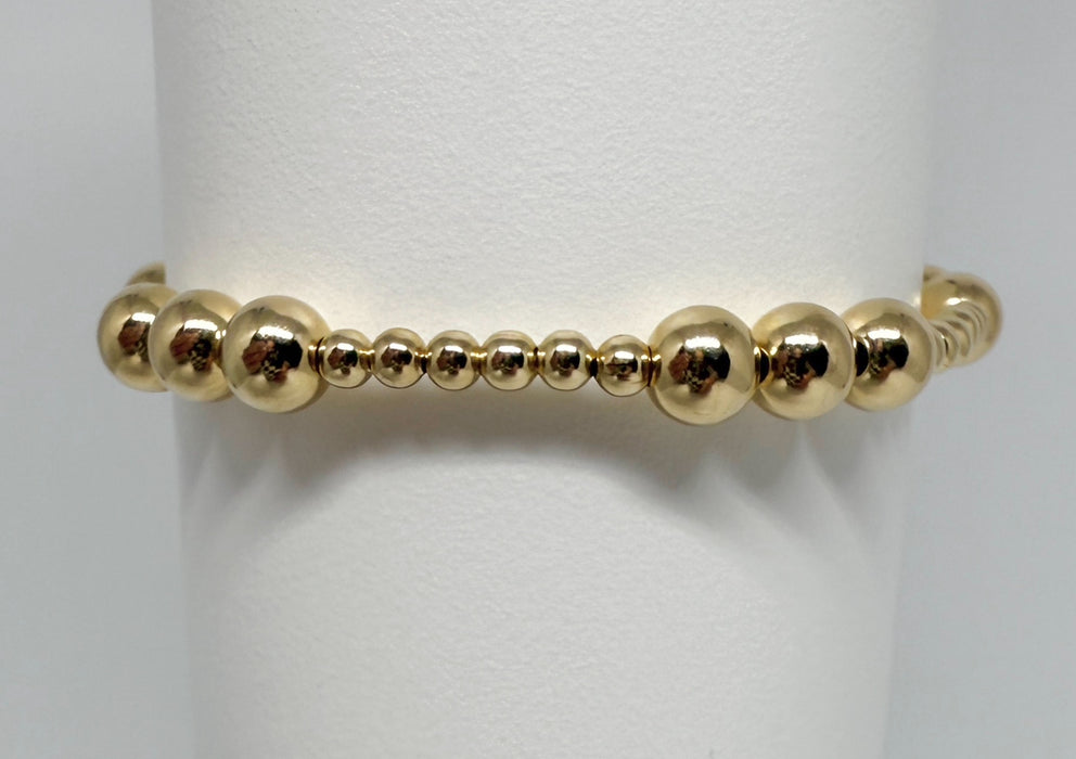 Golden Rhythm Beaded Bracelet